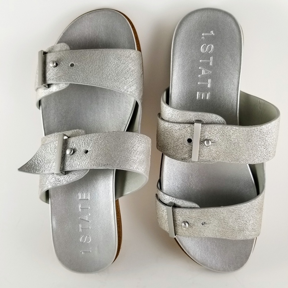 1. STATE Ocel Double Strap Buckle-Free Sandals New
